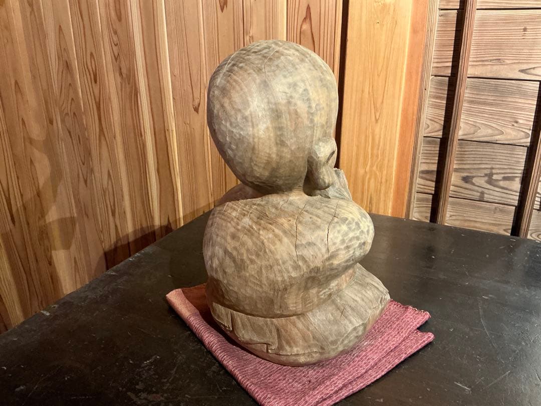 前島秀章 木彫 童子 仏像 - メルカリ