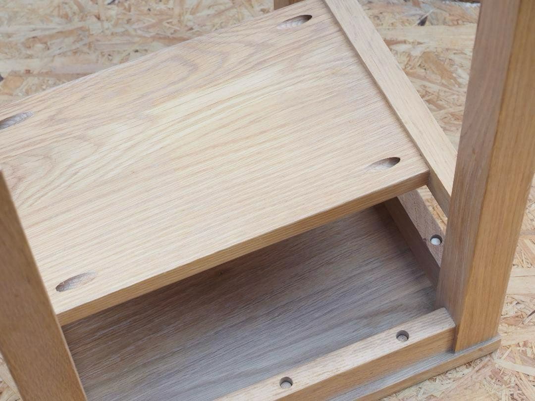 無垢材　スツール　オーク材　2個セット　無印良品？