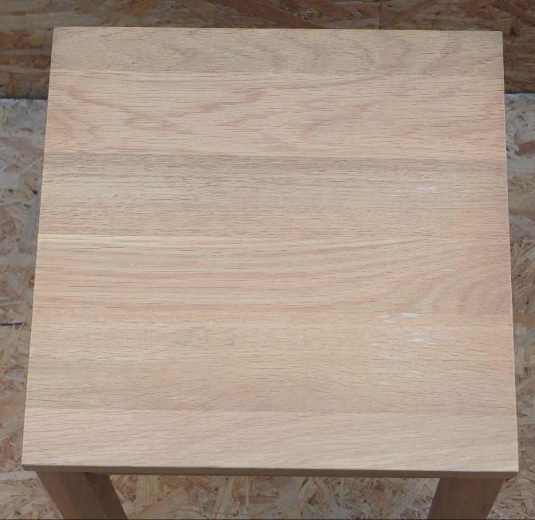 無垢材　スツール　オーク材　2個セット　無印良品？