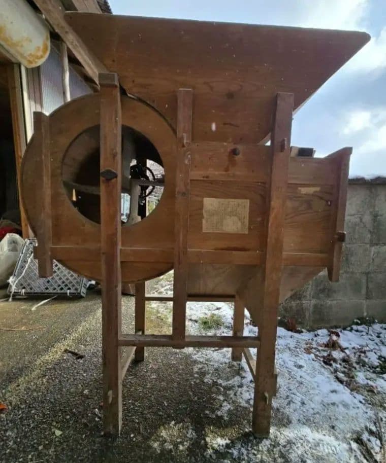 1949年全国農機具大博覧会最高賞「安野式ウチバ唐箕」木製唐箕【送料