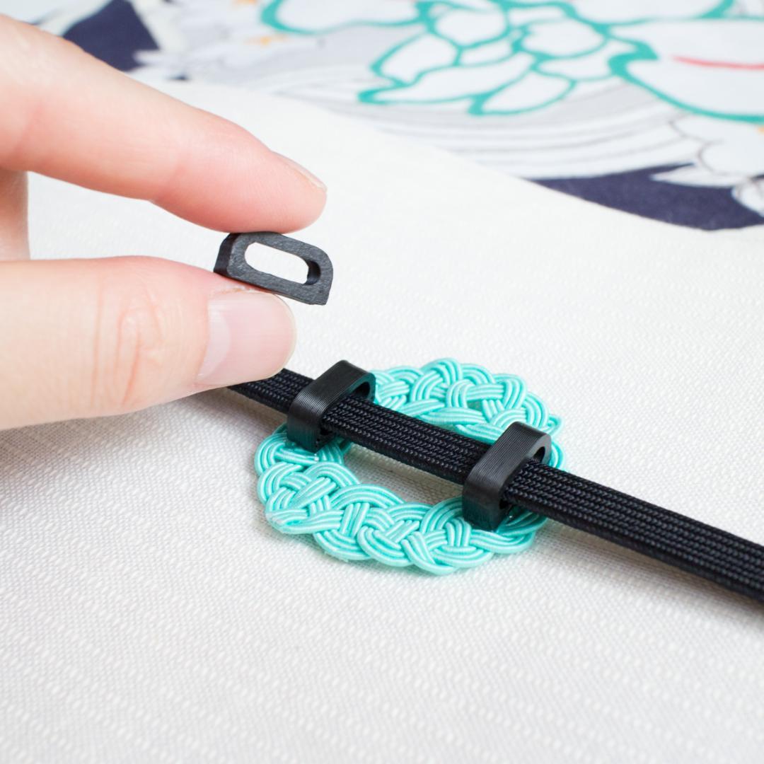 【つむら】帯留めパーツセット|三分紐対応250個｜四分紐対応100個