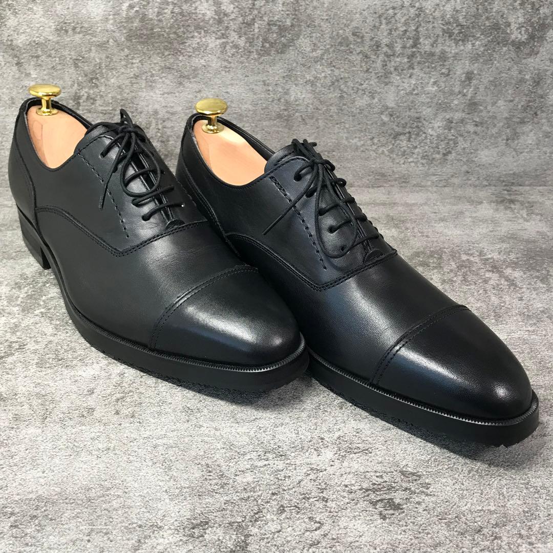 【極美品】リーガル 35HR 幅広25cm 3E 防水 ストレートチップ 黒