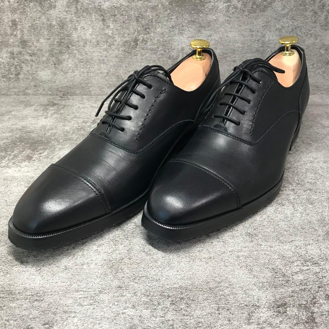 【極美品】リーガル 35HR 幅広25cm 3E 防水 ストレートチップ 黒