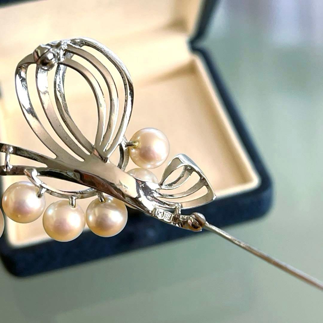 MIKIMOTO アコヤパールブローチ 銀製 皇室御用達 人気廃番 - メルカリ