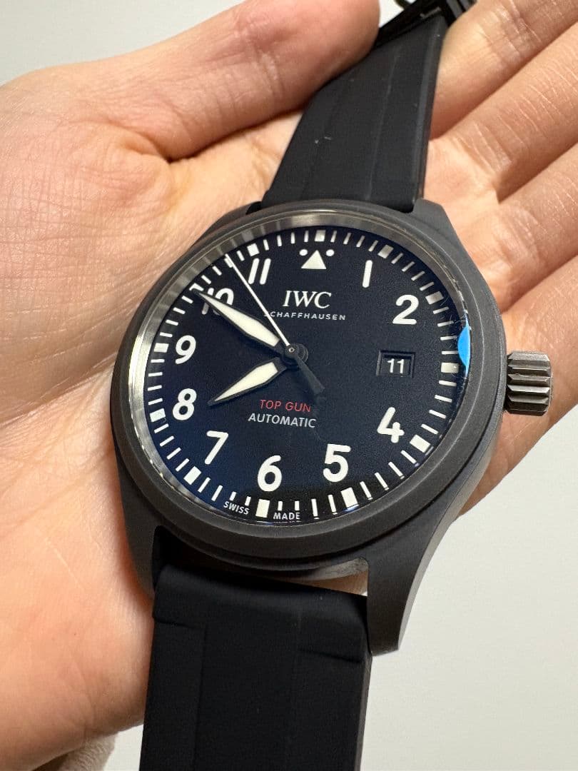 IWC パイロットウォッチ オートマティック トップガンIW326901黒文字盤