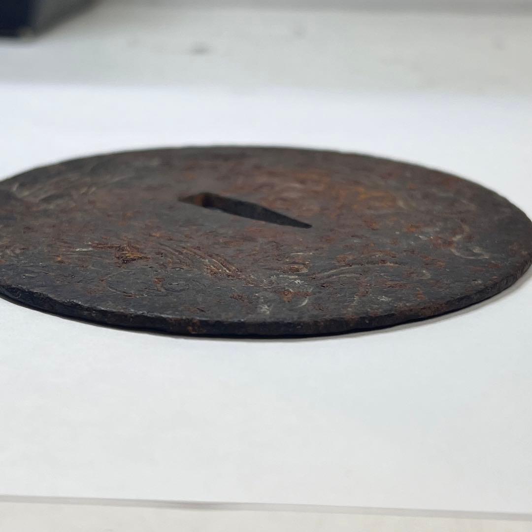 一点もの　鍔　刀装具　日本刀鍔　龍　竜　縁起物　古美術　年代物