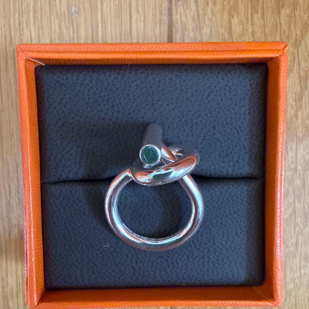 最終価格　HERMES シルバーリング エシャペ　51