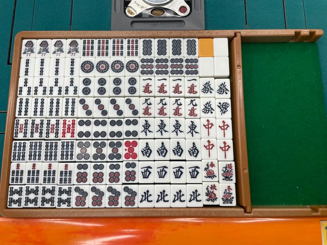 麻雀牌 アモス 黄青 アルティマ、レックス 全自動麻雀卓用麻雀牌