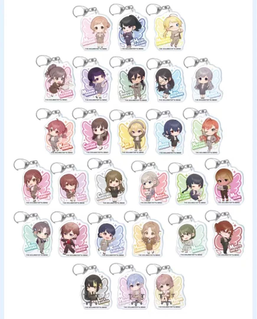 (値下げしました)シャニマス　洋服の青山　アクリルキーホルダーコンプリートセット