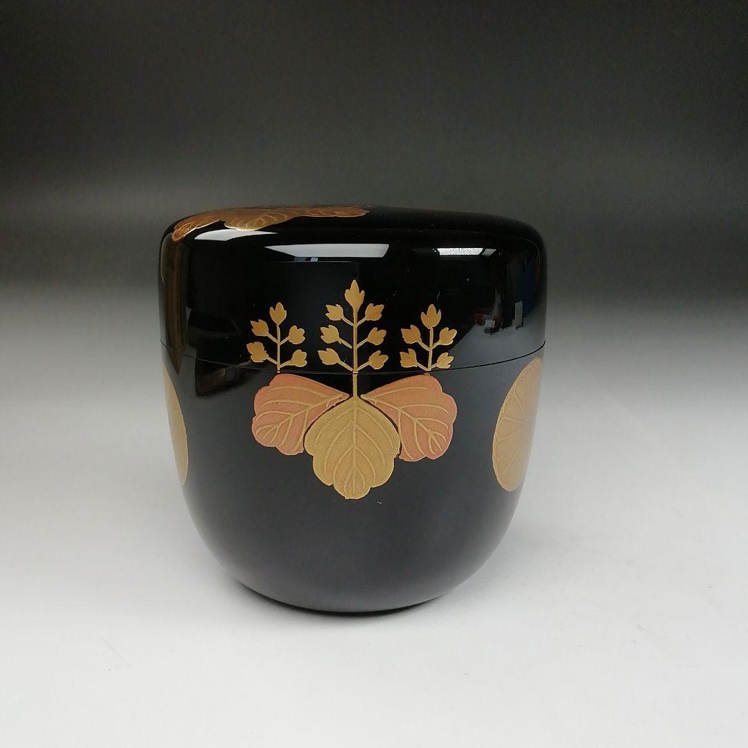 T801 棗 『高台寺蒔絵』『西村松雲 作』 共箱 茶道具