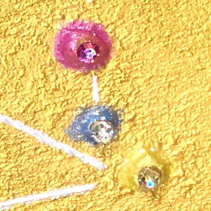 ハッピーバースデイ タウラス】直筆絵画原画 スワロフスキー 送料無料