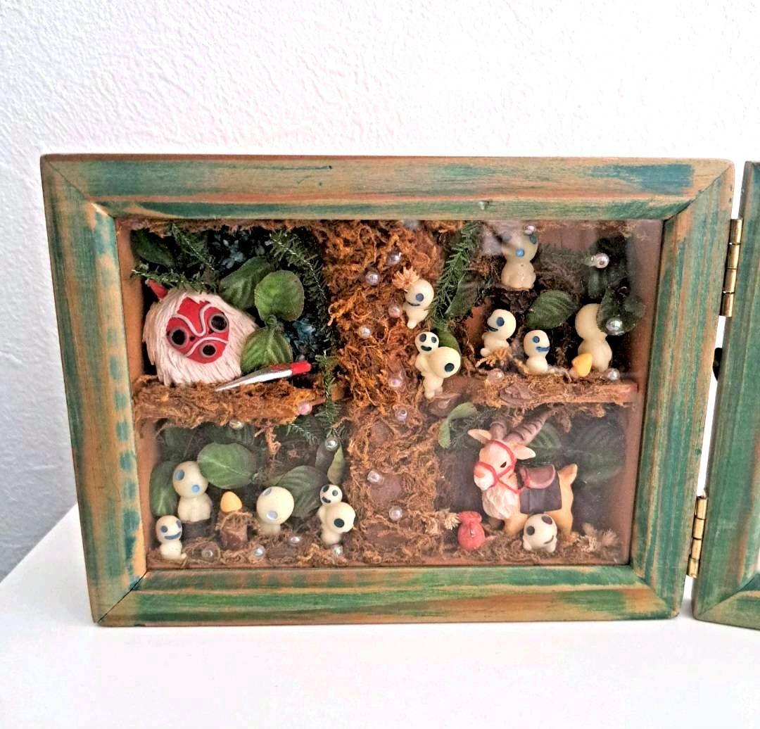 もののけ姫 コレクション フレーム ジオラマ フィギュア フォトフレーム