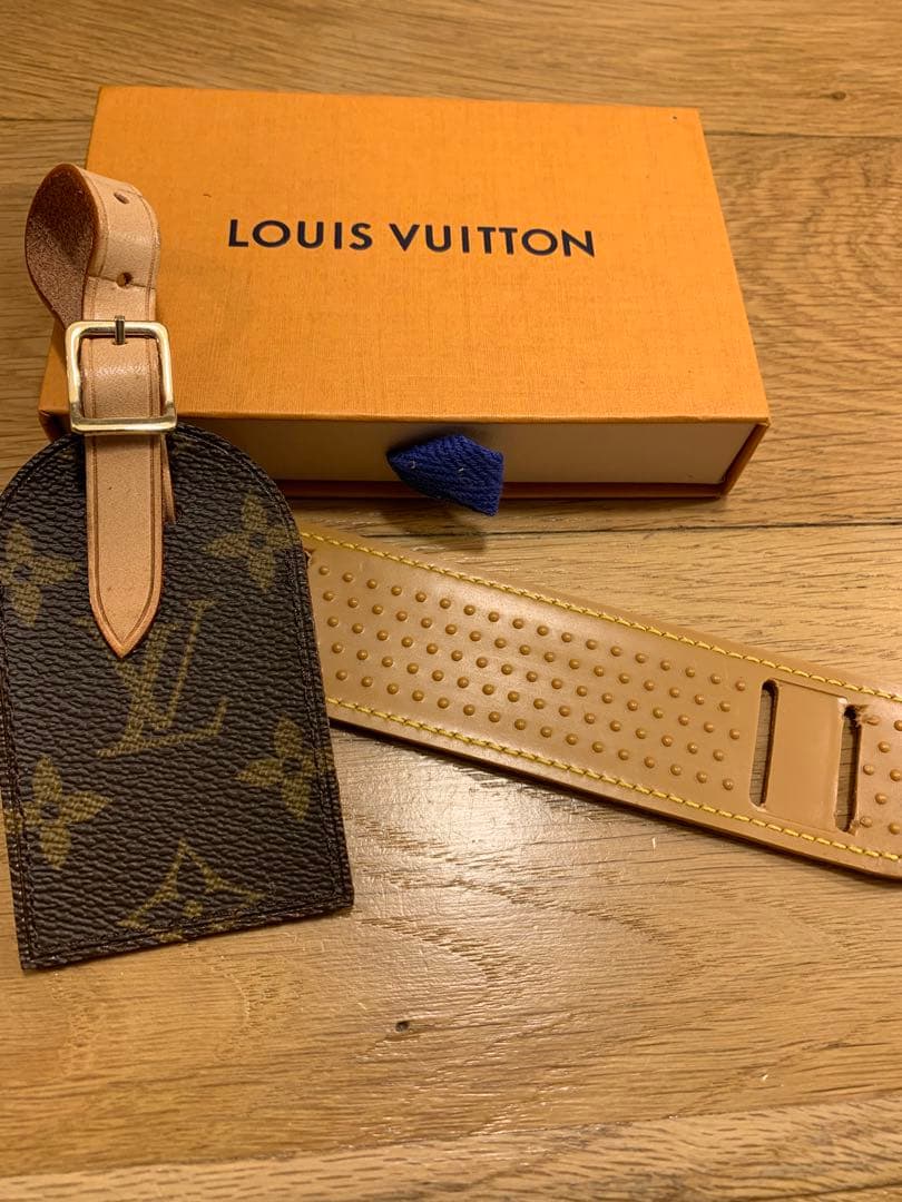 極美品】LOUIS VUITTON レザー ネームタグ＆ショルダーパッド