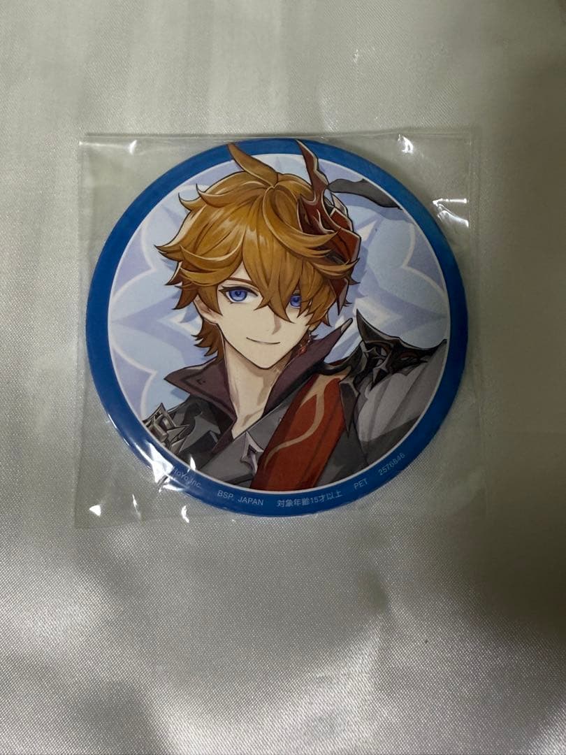 原神 SEGA GiGO プライズ namco 缶バッジ 缶バッチ タルタリヤ