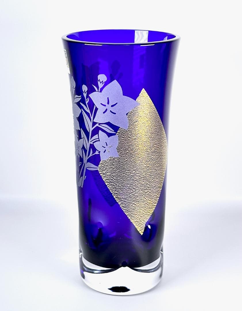 未使用！ 江戸硝子 東洋佐々木ガラス クリスタル花瓶 共箱 高さ22cm