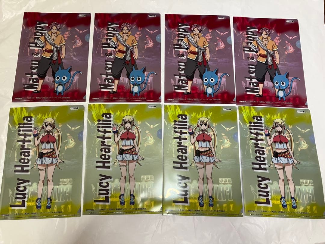 フェアリーテイル キャラウムカフェ クリアファイル ナツ ルーシィ
