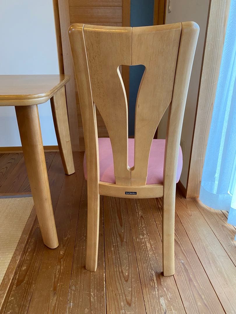 カリモクkarimoku木製ダイニングテーブルと椅子4脚セット