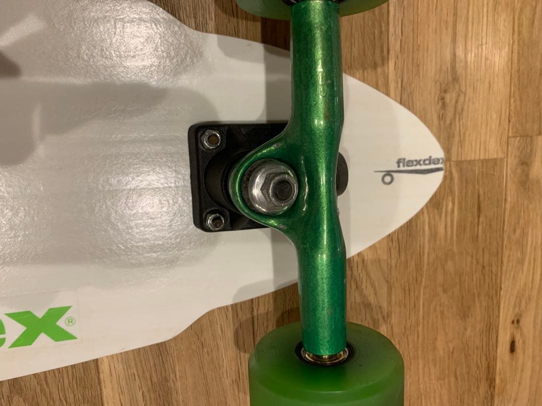 flexdex スケートボード コンプリート ホワイト/グリーン