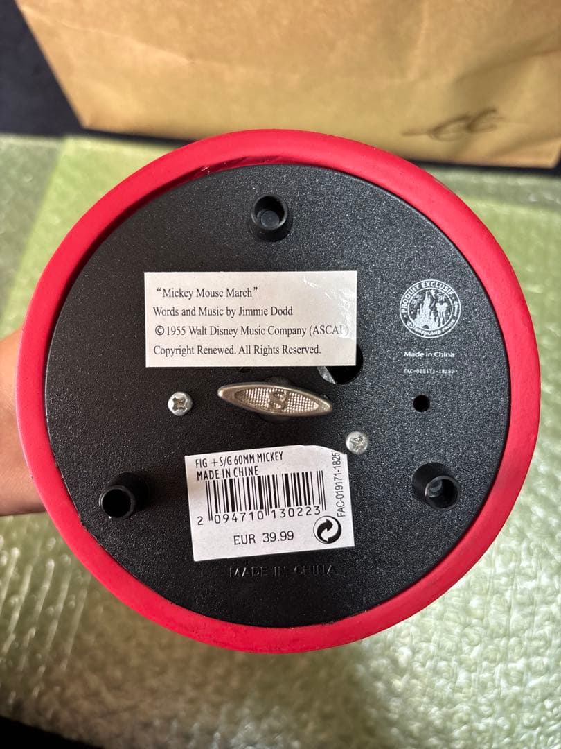 オルゴール ミッキー ディズニーランドパリ ミッキーマウスマーチ スノードーム