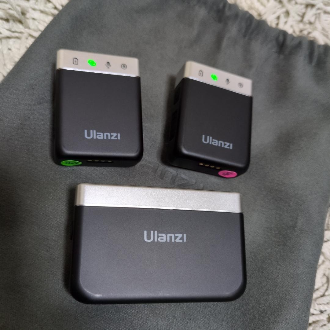 カメラ用マイク Ulanzi U-Mic AM18ワイヤレス・ラベリアマイク