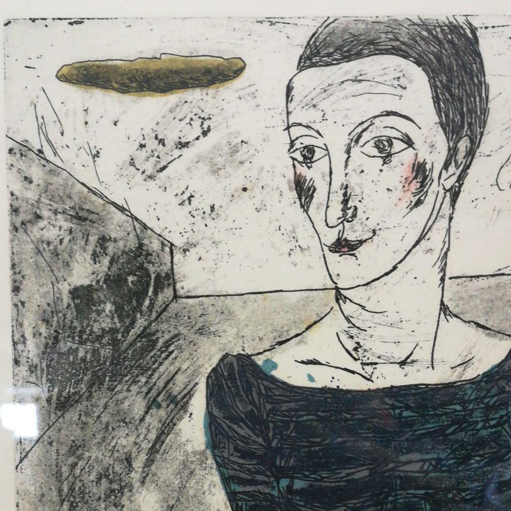 額装  額絵  リトグラフ  サインあり  アート