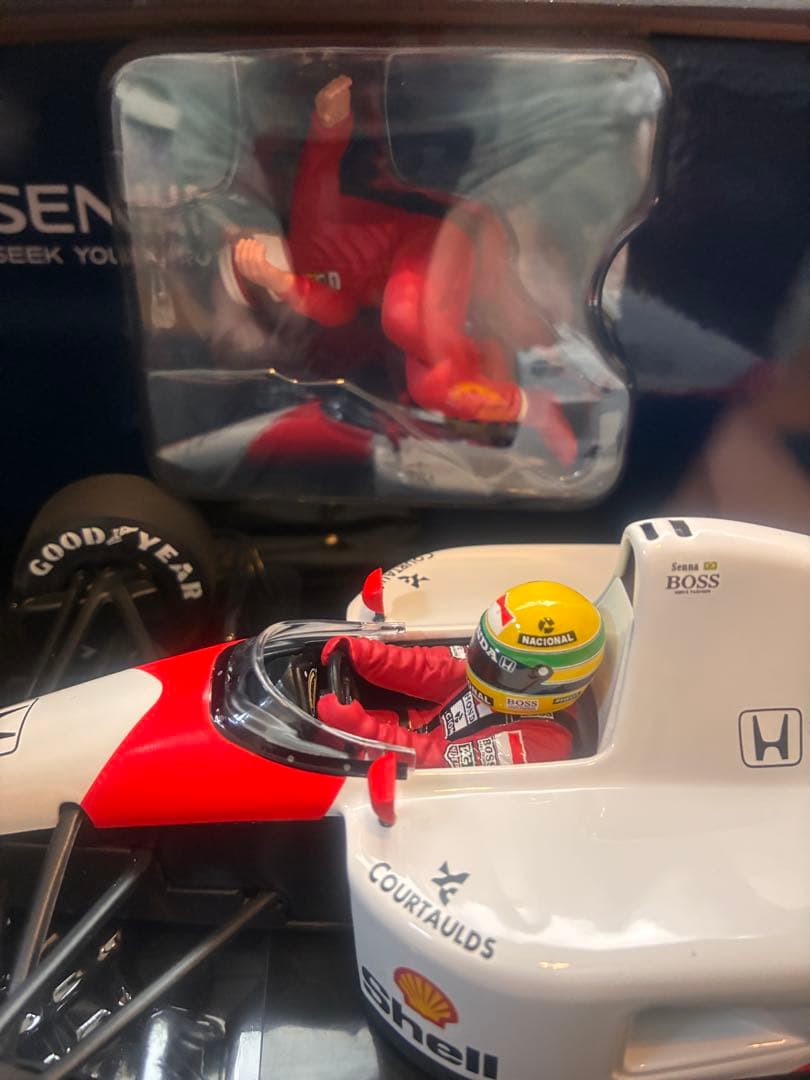 新品 ミニチャンプス 1/18 マクラーレンホンダ MP4/6 F1 セナ
