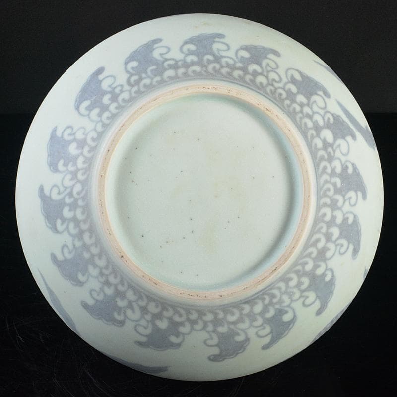 中国 青花 果実文 双耳天球瓶 合わせ箱付 M R5232B - alnobala.ae