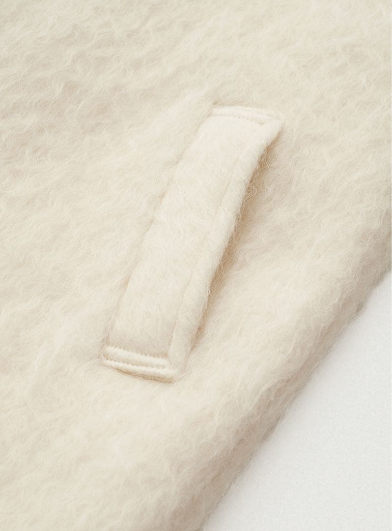 美品 ⭐︎ The Barnnet ウール シャギーコート ホワイト