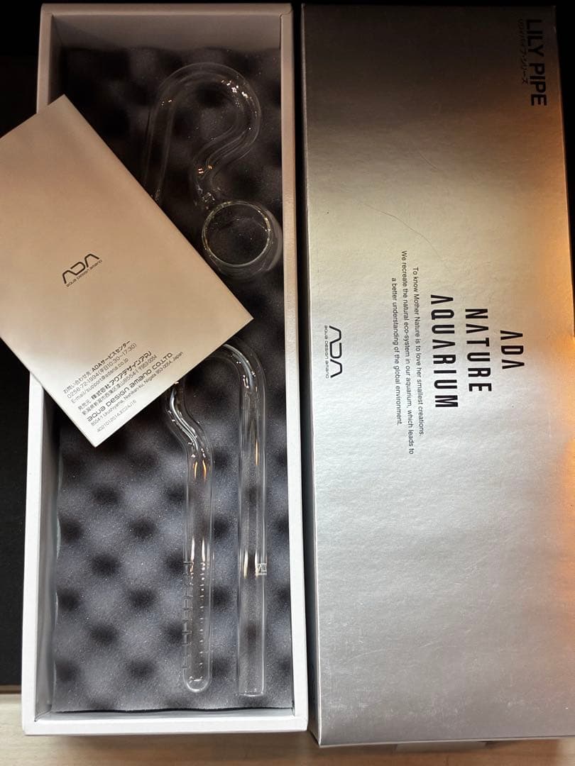 ADA LILY PIPEミニ 外部フィルター用ガラスパイプ 中古美品