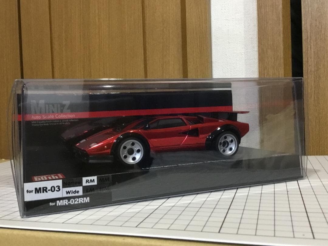 ミニッツASC　ランボルギーニ Countach LP500S (レッド）新品