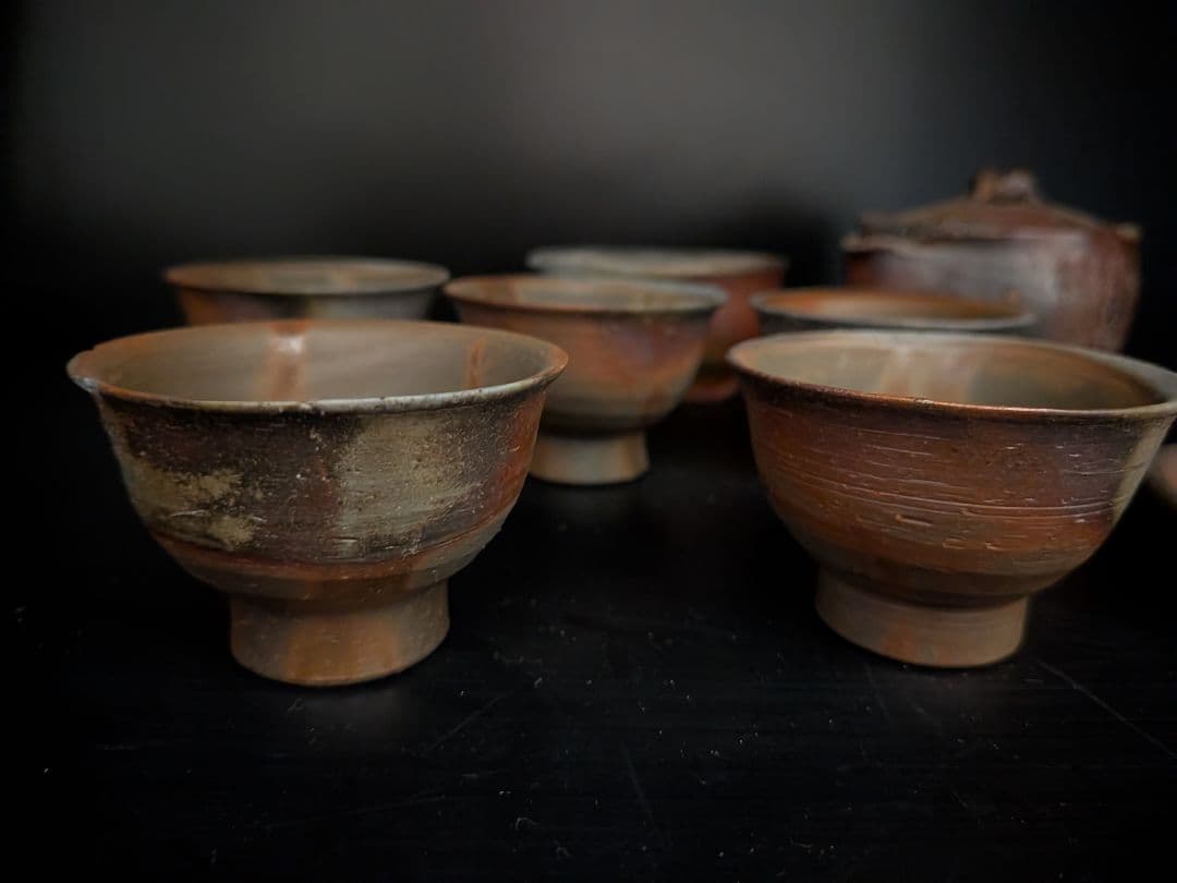 備前焼 煎茶セット 松園