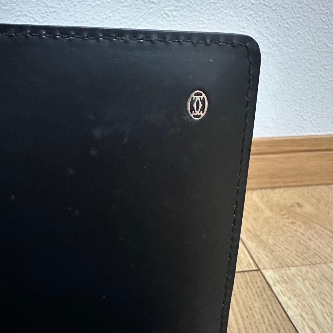 カルティエ　ビジネスバック　レザー　黒