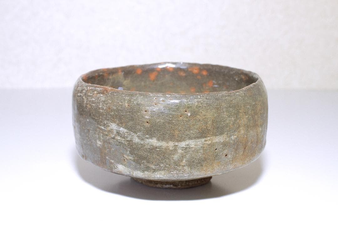 津島焼 赤楽茶碗 [雅風軒 伊藤才叟(1886-1977)] [服部擔風筆] - メルカリ