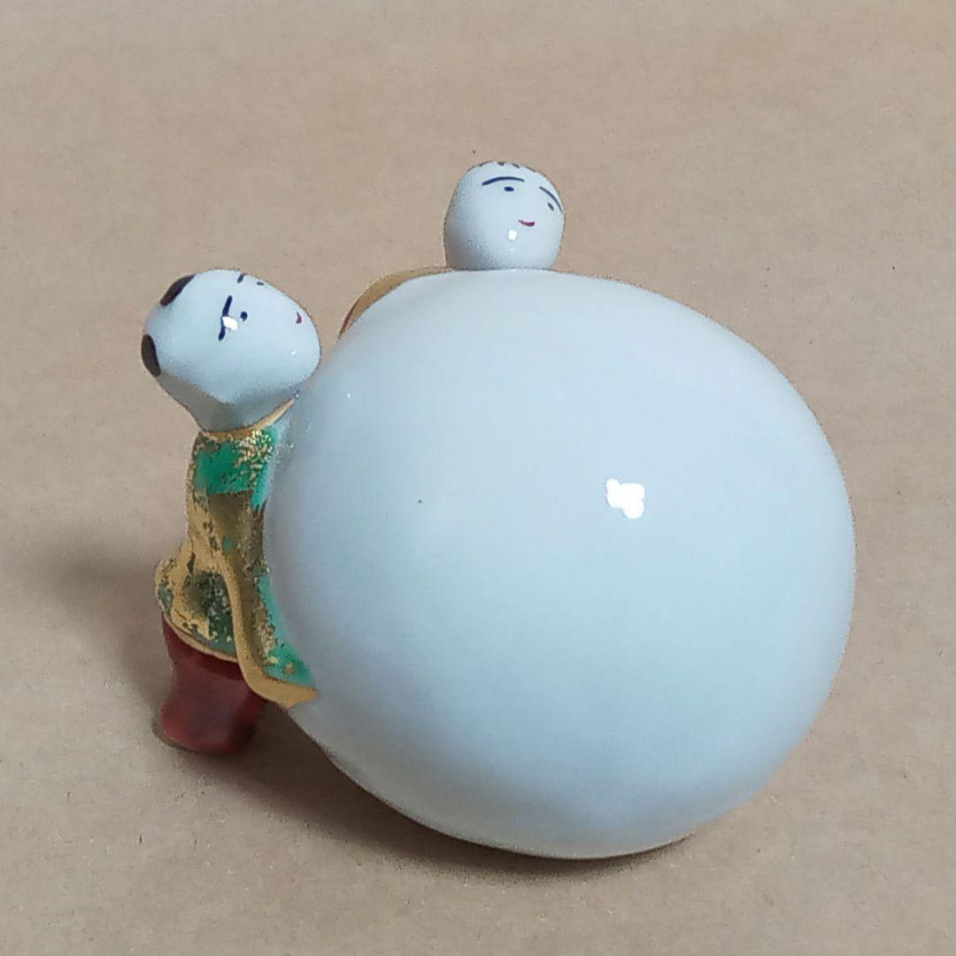 茶道具 蓋置(ふたおき) 蓋置 色絵 雪ダルマ 二閑人 茶道具 蓋置 色絵 雪だるま二閑人 高野昭阿弥作 和楽庵 : 茶道具いまや