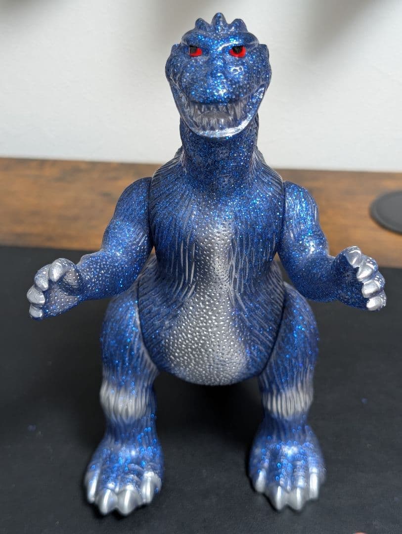 ゴジラ ソフビ マルサン Godzilla 1955 Blue Glitter