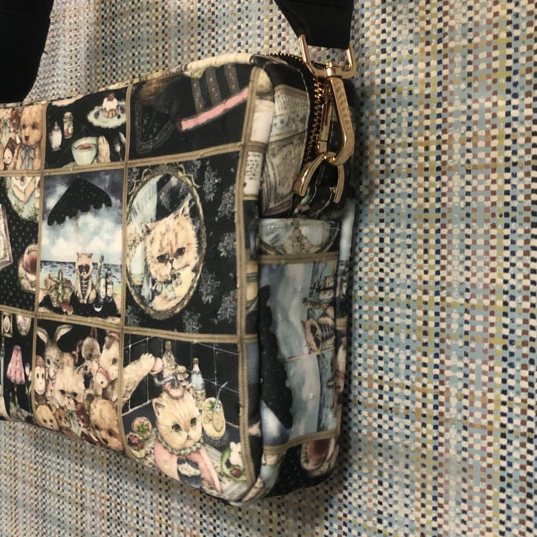 1775.ハンドメイド　スクエア型ショルダーポーチ　フランシュリッペ