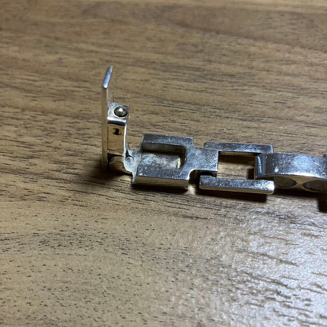 OLD　GUCCI スクエア　コンビ　ブレスレット　ヴィンテージ　vintage