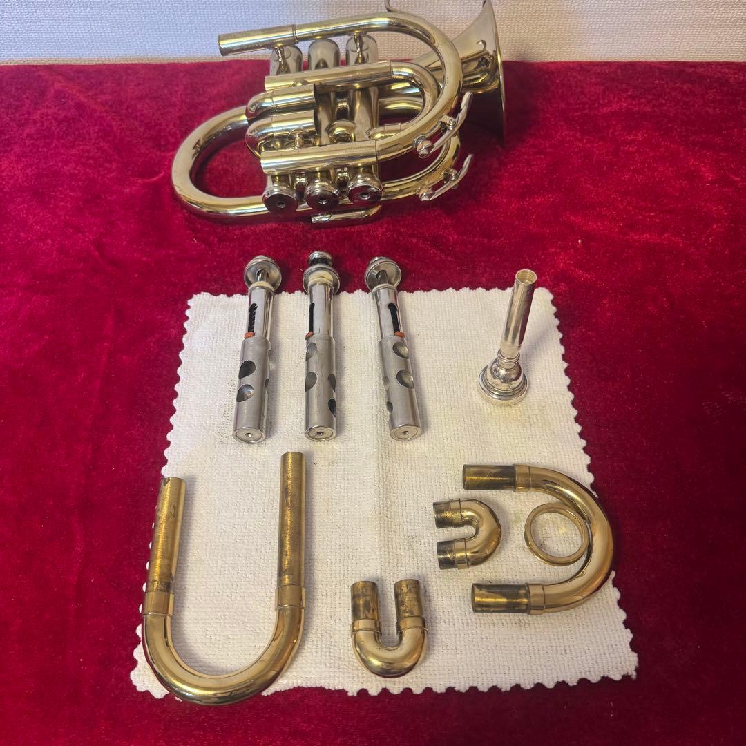 J.Michael ジェーマイケル ポケットトランペット 金管楽器 音出し確認済