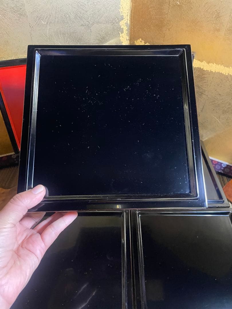 特選　輪島塗　総菊五段重箱　元箱入り　特選　輪島塗漆器　うるし　能登輪島