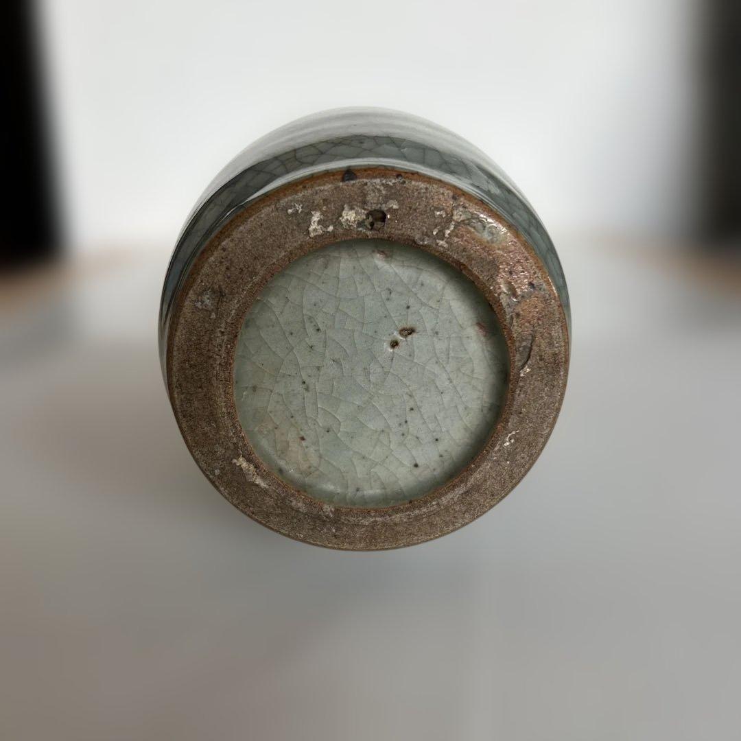 青磁 推定500年前 宋の時代「氷裂」 という青緑色のひび割れ釉薬