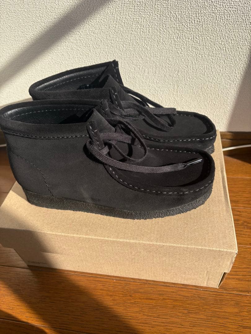 クラークス　ワラビーブーツ　ブラックスヌード　25cm