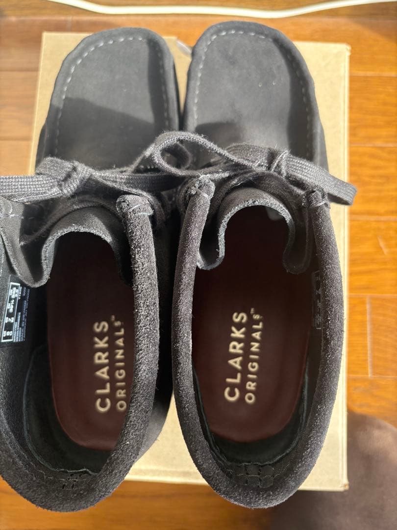 クラークス　ワラビーブーツ　ブラックスヌード　25cm