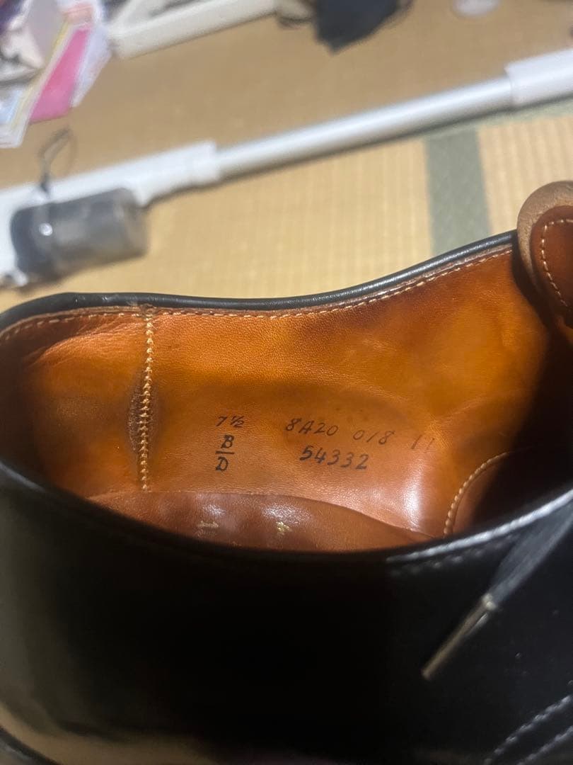 ALDEN オールデン 54332 ブラックコードバン US7.5D beams