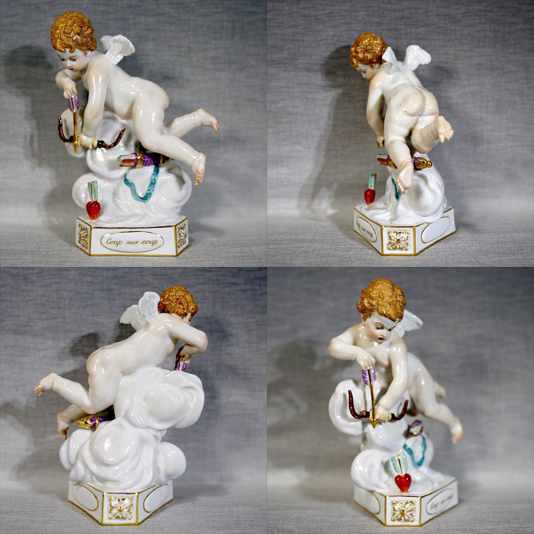 【レア連番 １級品】マイセン 天使 連作 デヴィーゼンキント ４体 寓意的天使