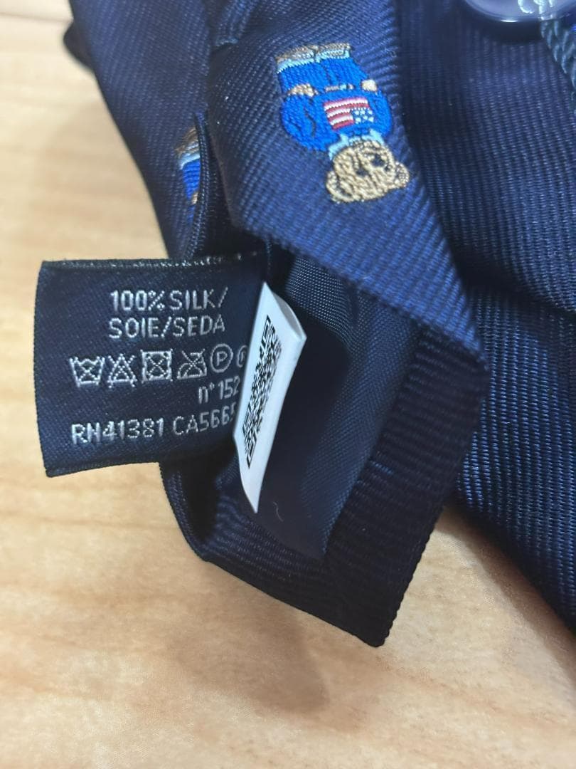 2025ラルフローレン ポロベア ボーイス8－20サイズ ネクタイ イタリア製