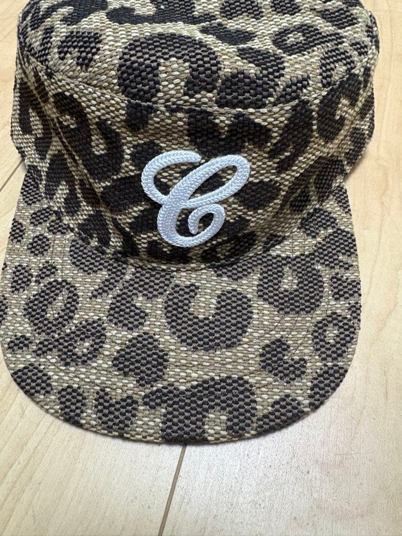 6crayon レオパード ピルボックスキャップ