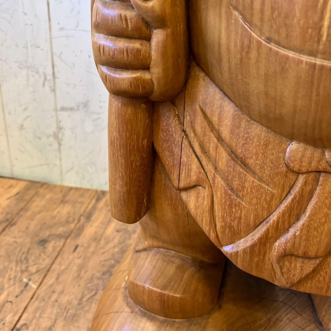 昭和レトロ 木製 木彫り 一刀彫 七福神 大黒天 福の神 縁起物 置物