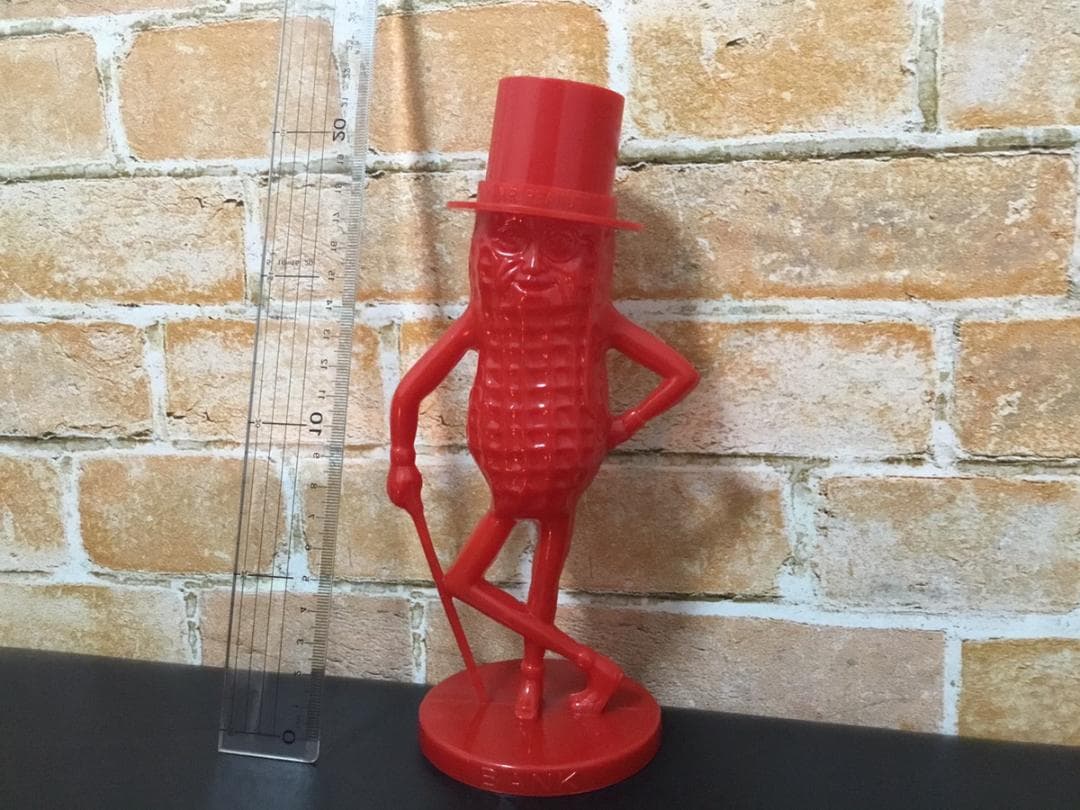 ミスターピーナッツ 60年代 ヴィンテージ 貯金箱 アドバタイジング 赤