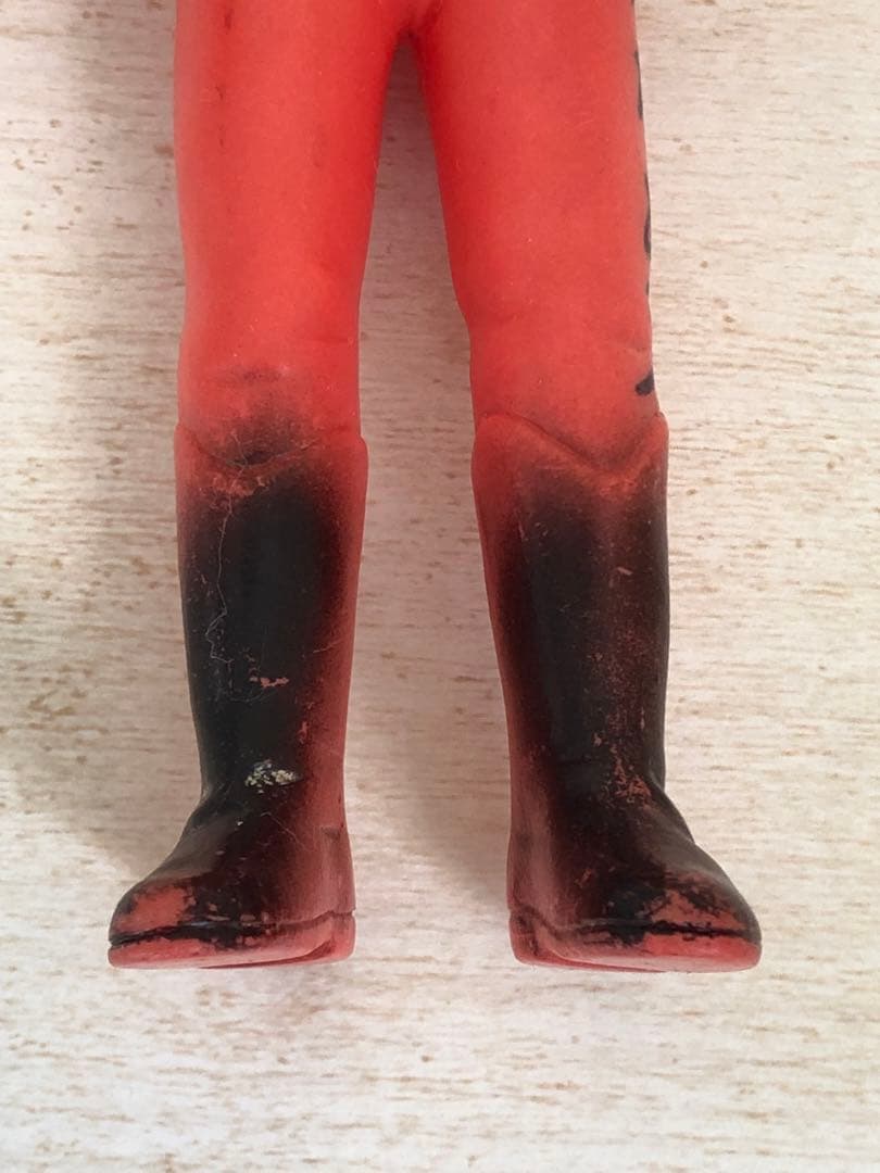 レインボーマン ダッシュ2 炎の化身 ソフビ 無版権 パチ 当時物