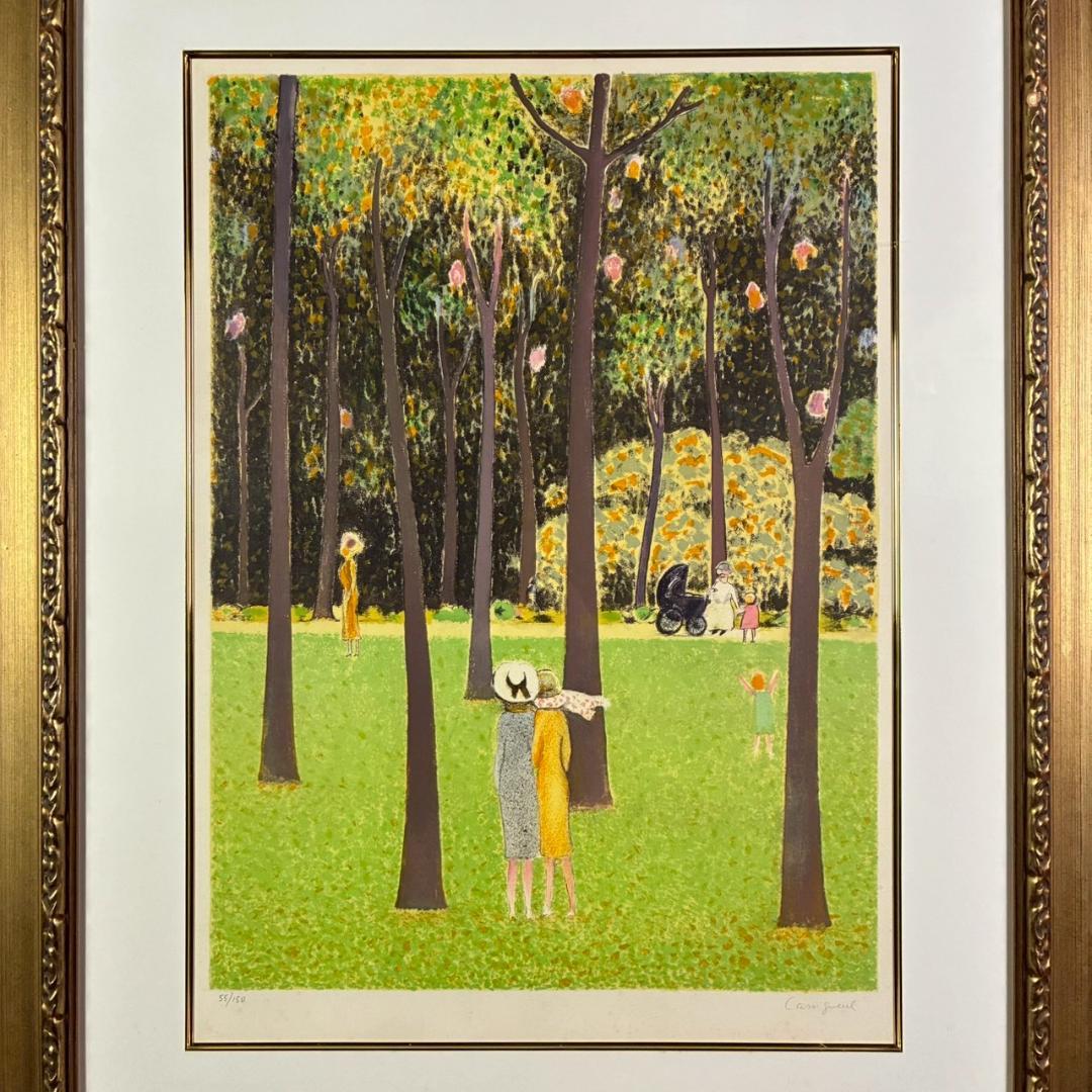 ジャン＝ピエール・カシニョール「大きな木」リトグラフ 大作 サイン入